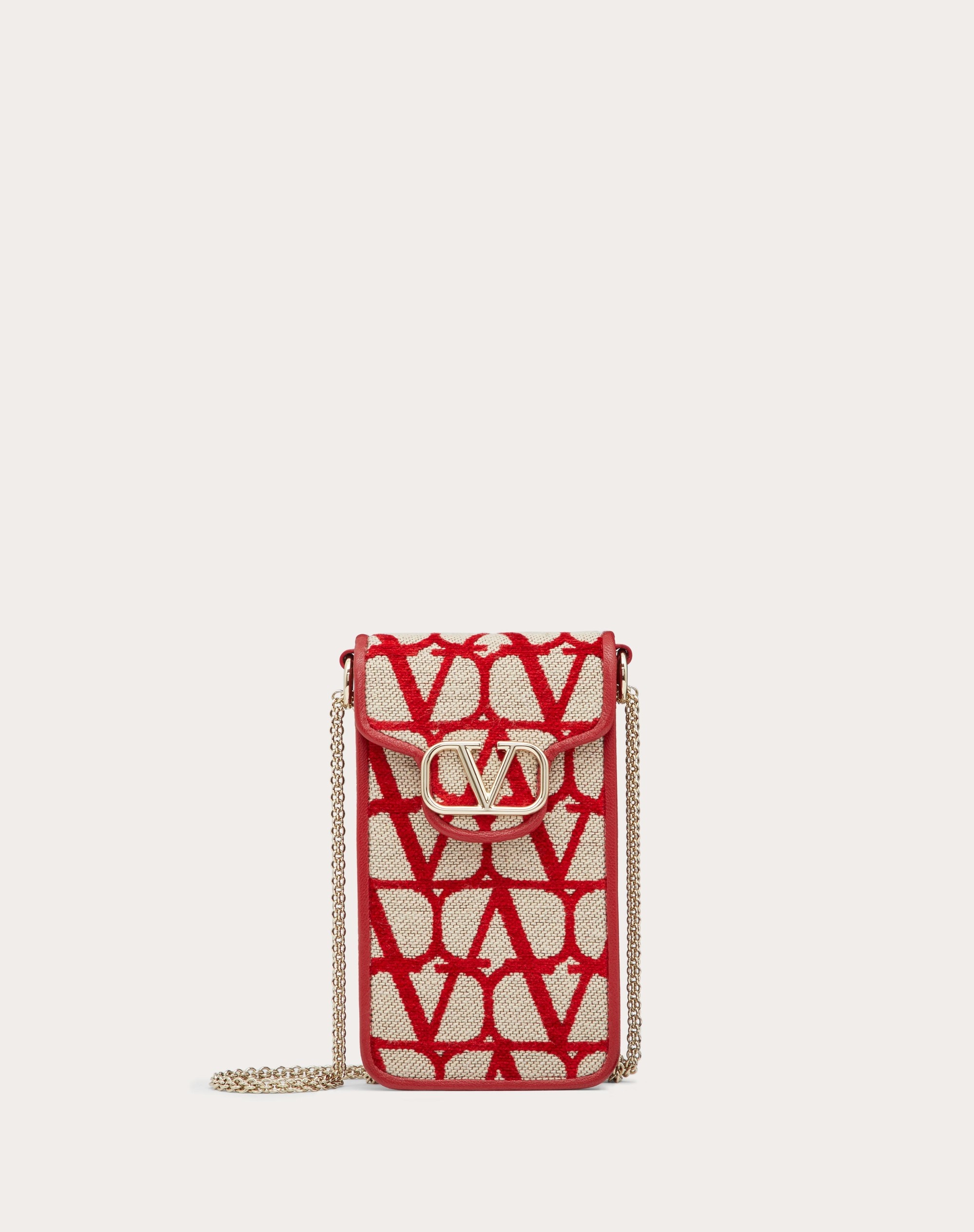 LOCÒ TOILE ICONOGRAPHE PHONE CASE WITH CHAIN - 1