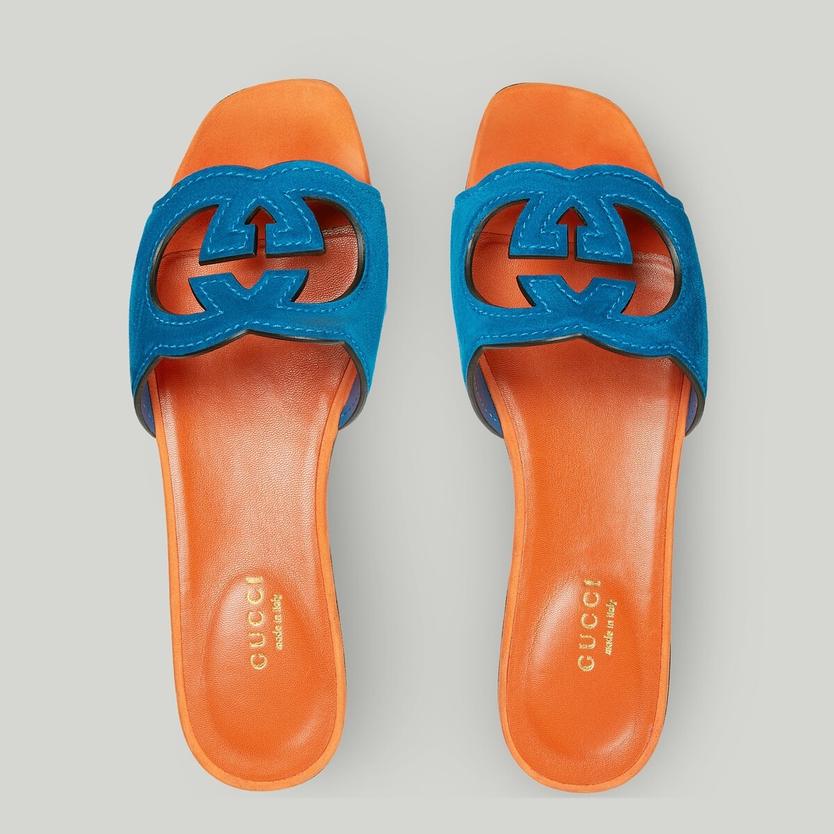 Women's Interlocking G cut-out slide sandal - 4