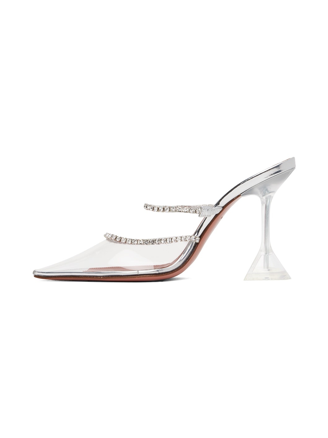 Silver Gilda Glass 95 Heels - 3