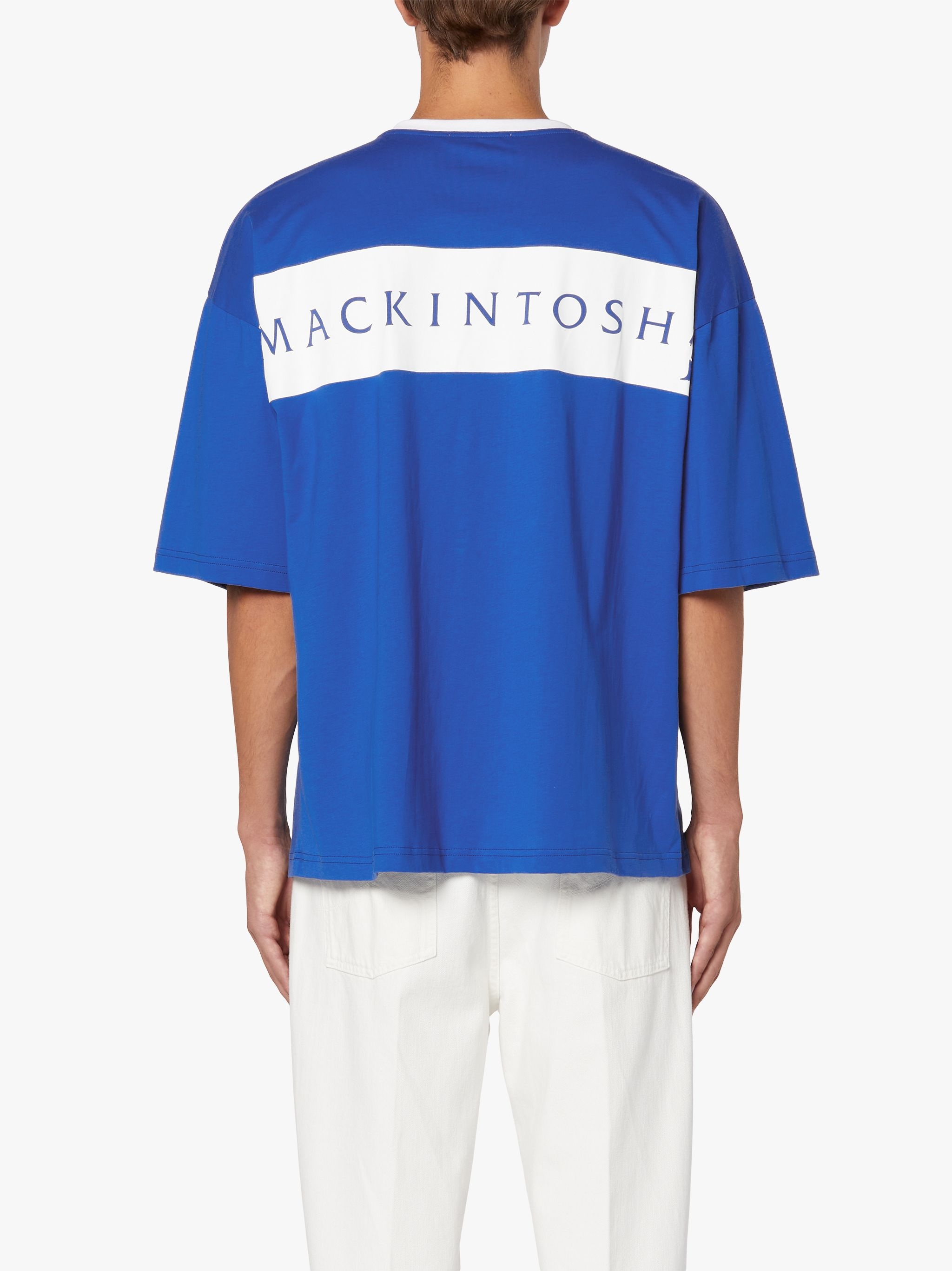 BLUE COTTON LOGO T-SHIRT | GJM-220 - 4