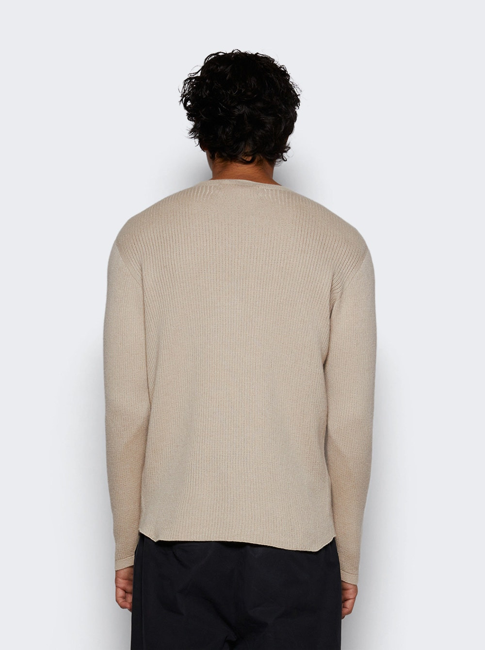 Heavy Delicash Crew Sweater Oatmeal - 5