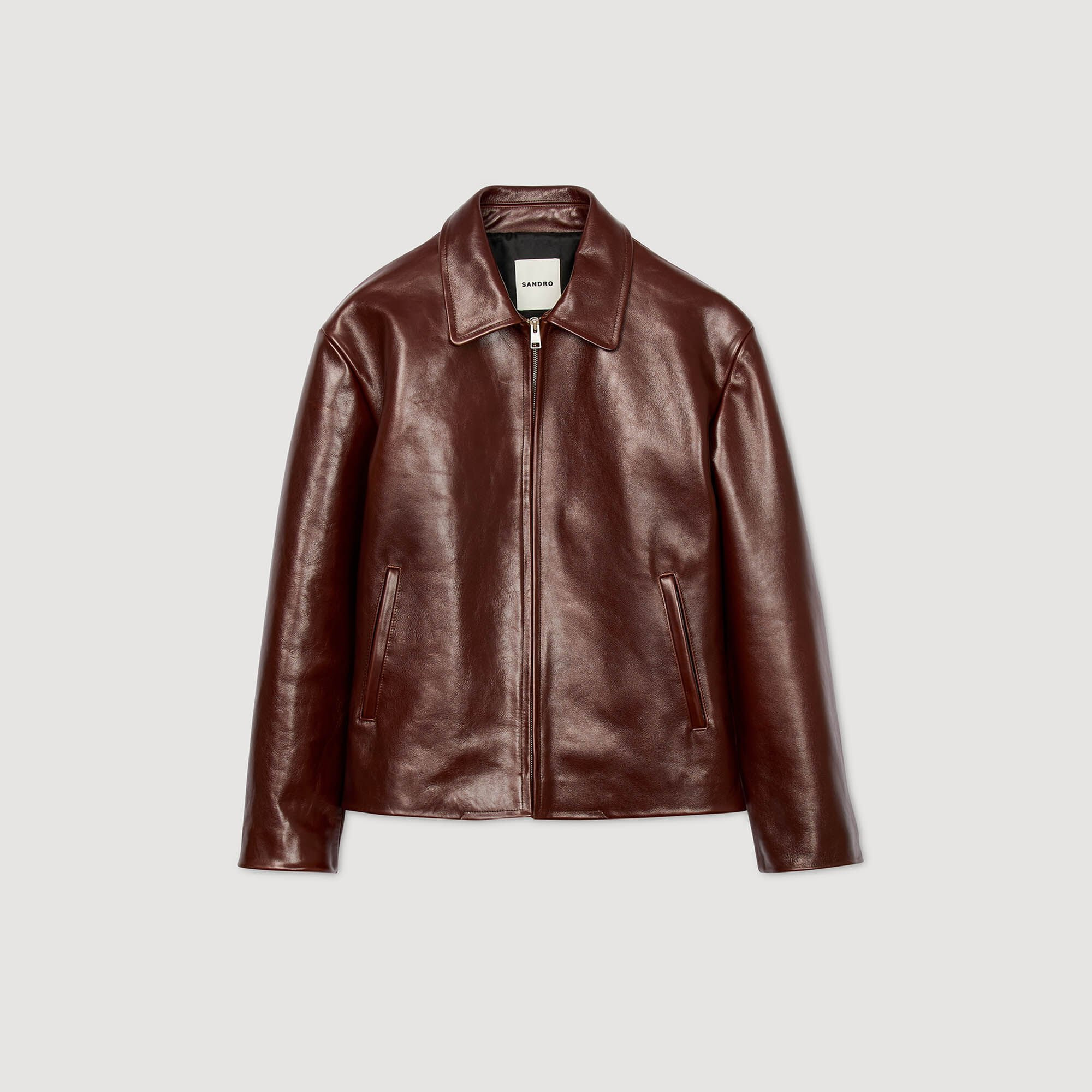 ZIP-UP LEATHER JACKET - 6