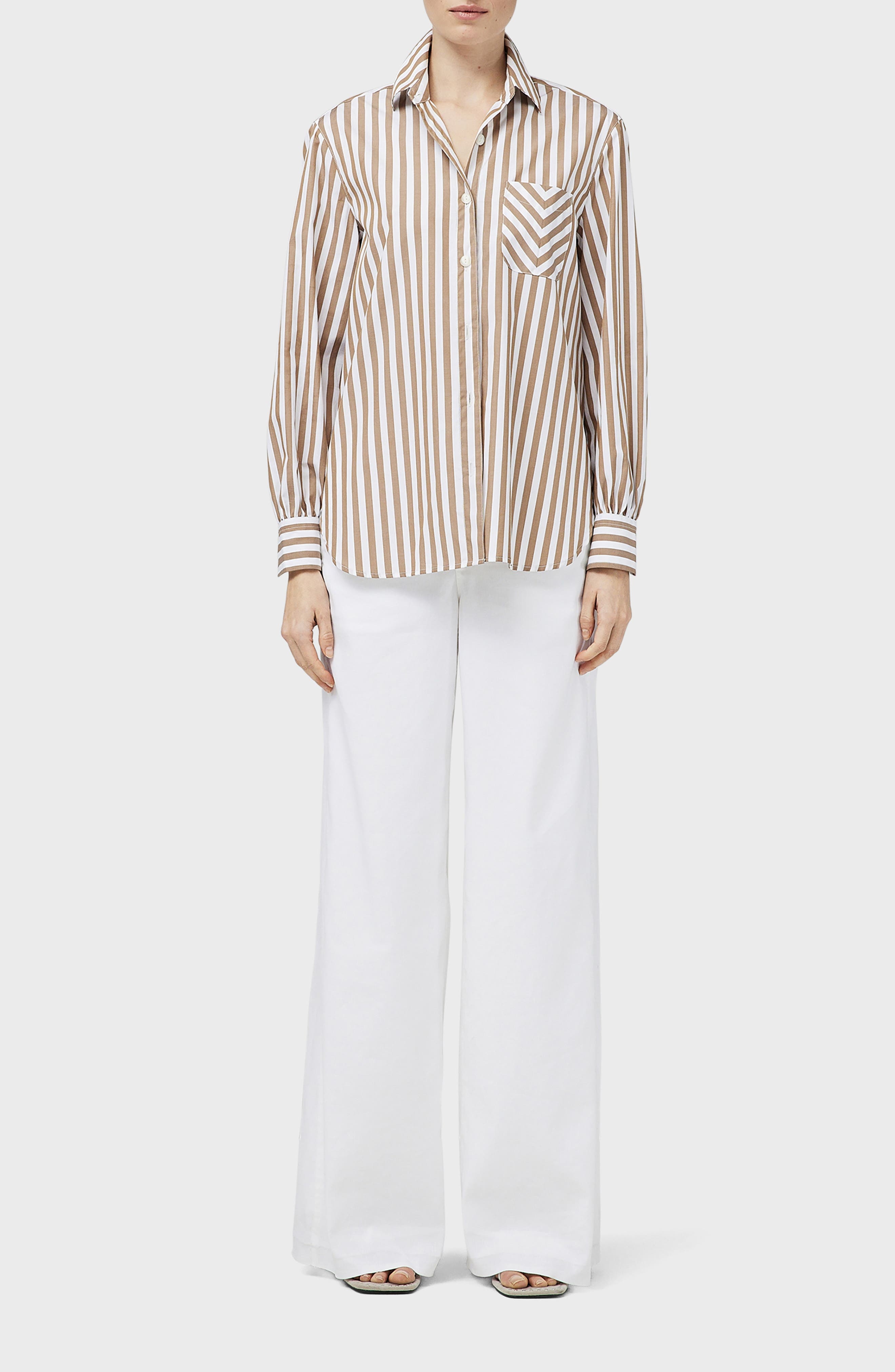 Maxine Stripe Cotton Button-Up Shirt - 7