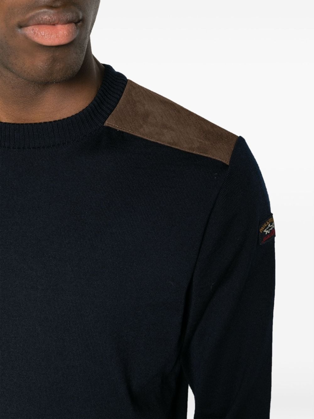 crew-neck virgin wool jumper - 5