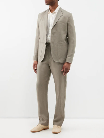 Oliver Spencer Theobald Padworth linen suit jacket outlook