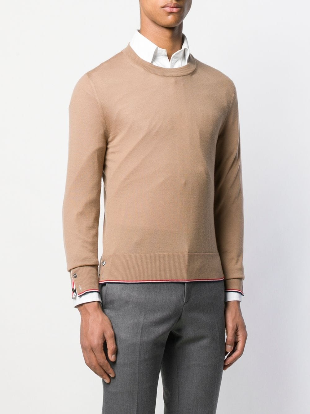 Camel Cashmere crew neck Pullover - 3