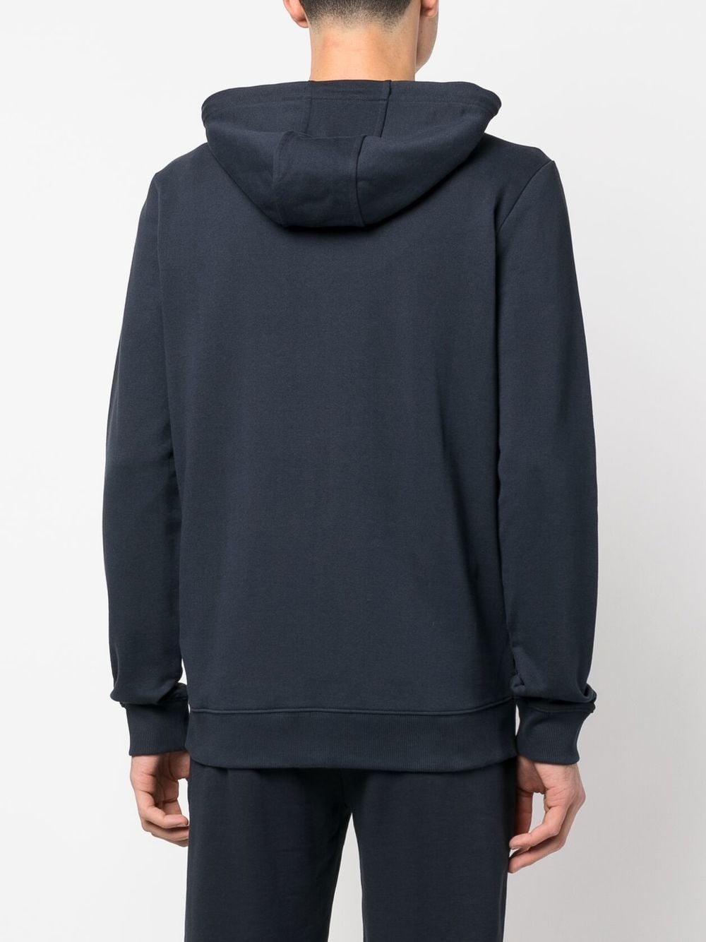 chest logo-patch hoodie - 4
