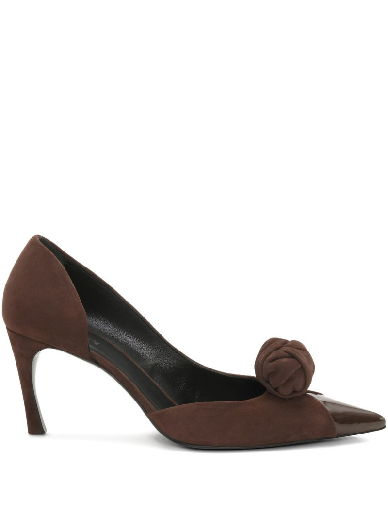 knot-detail suede pumps 1