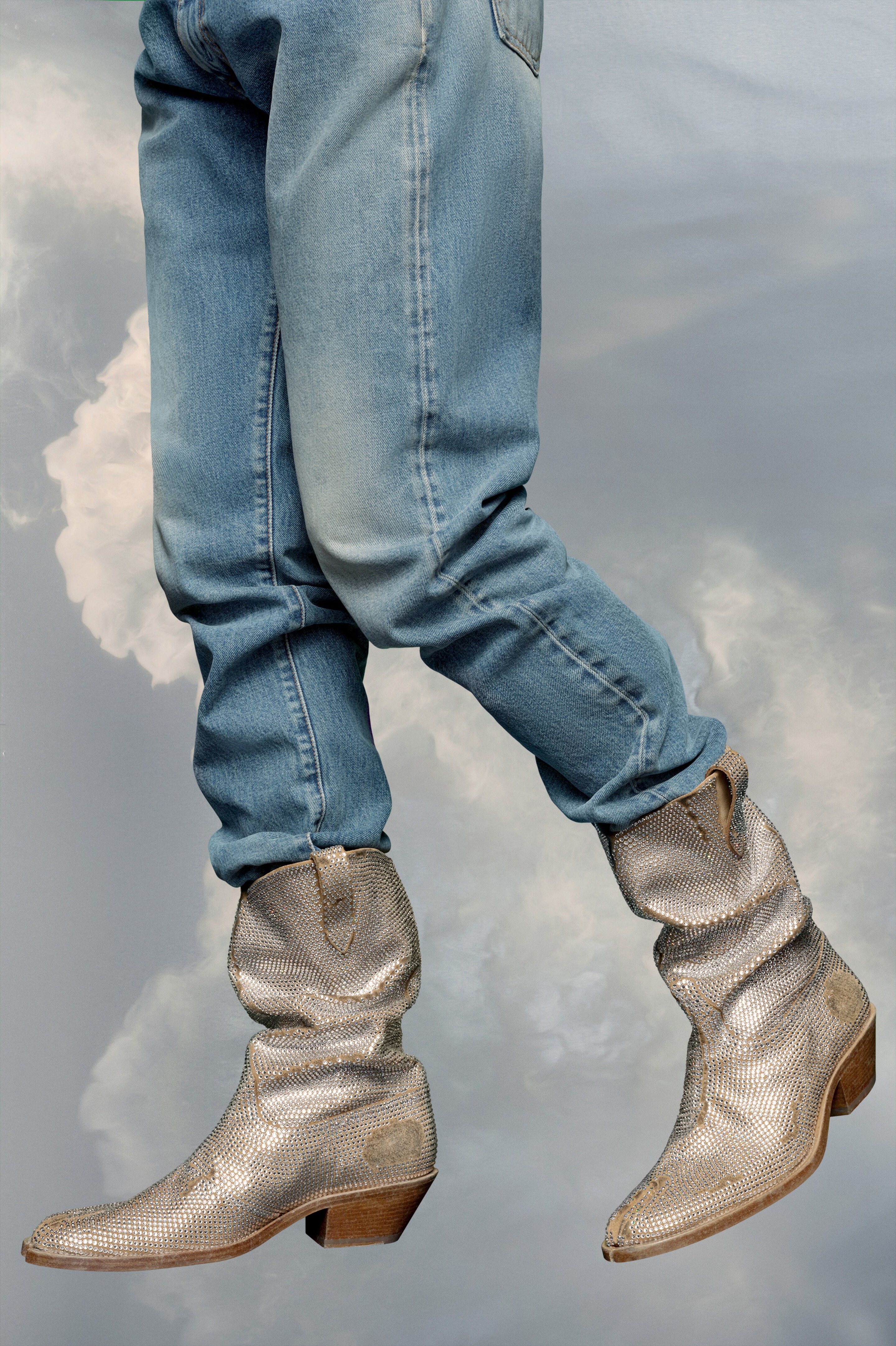 Tabi rhinestone western boot - 6