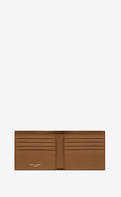 SAINT LAURENT cassandre shadow saint laurent east/west wallet in grained leather outlook