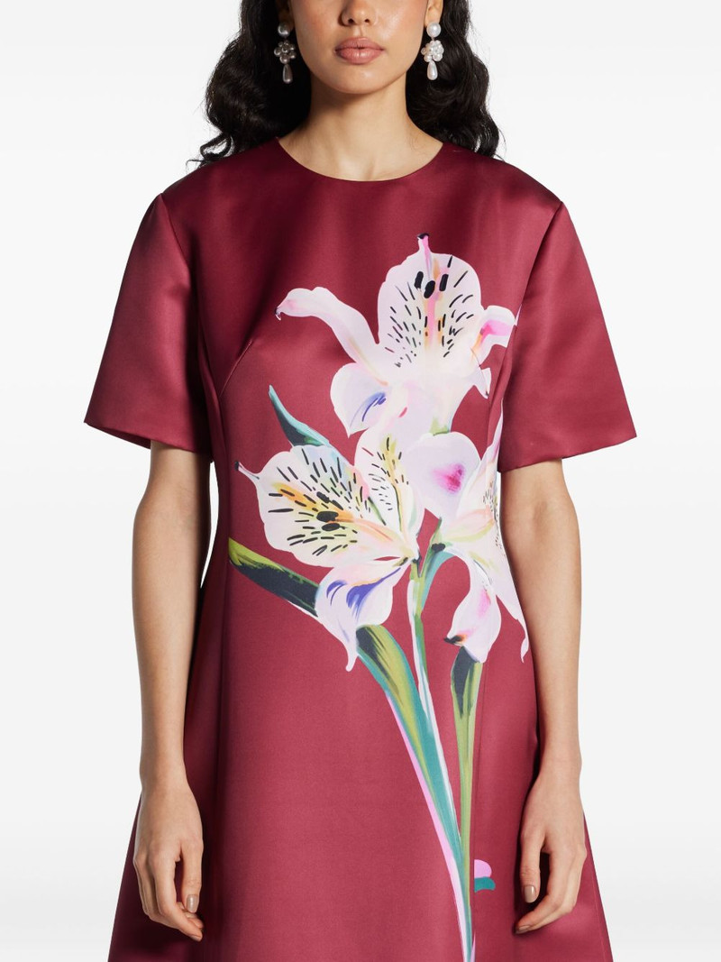 Caroline floral-print short-sleeve dress 5