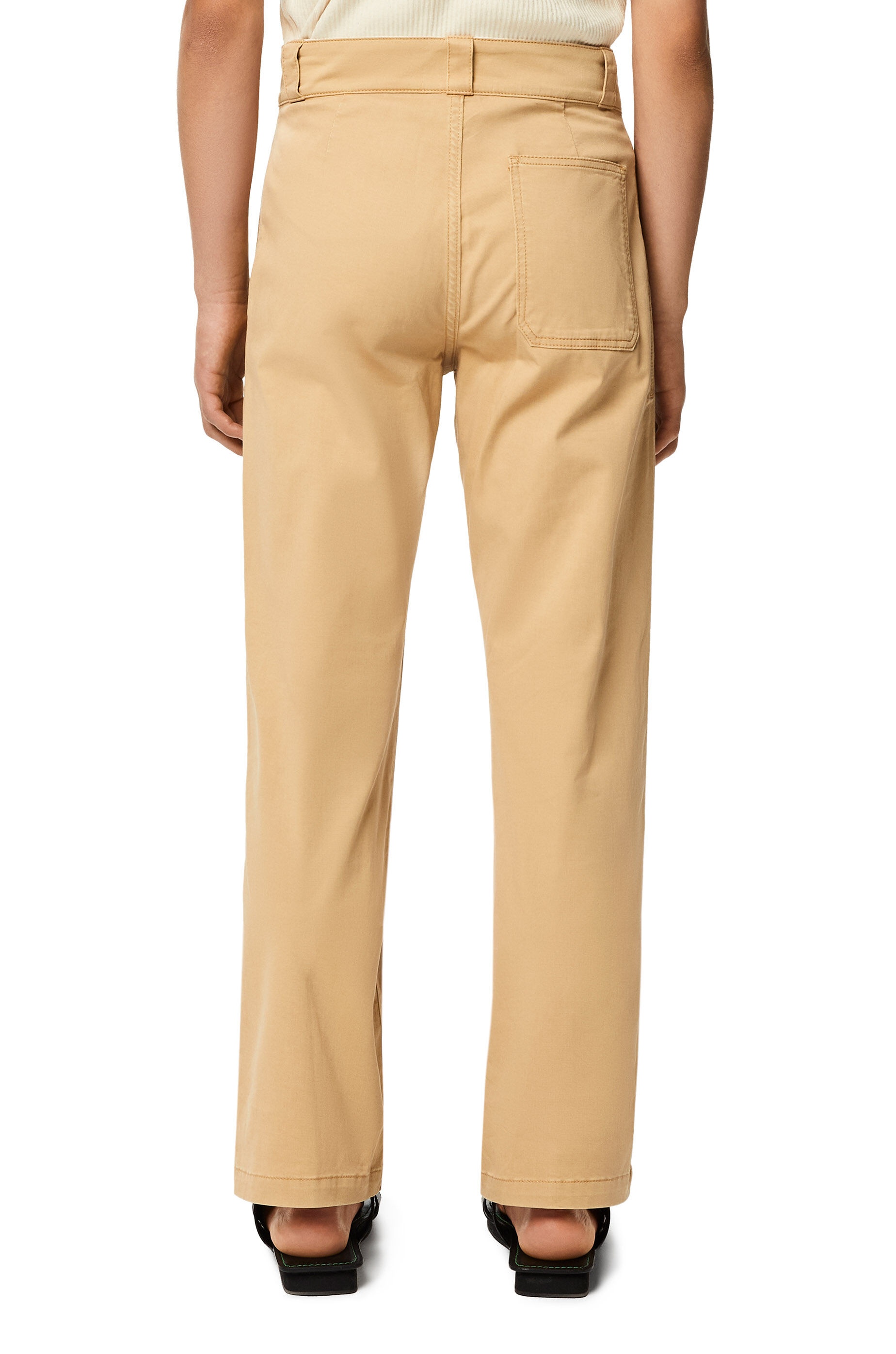 Straight leg trousers in cotton - 4