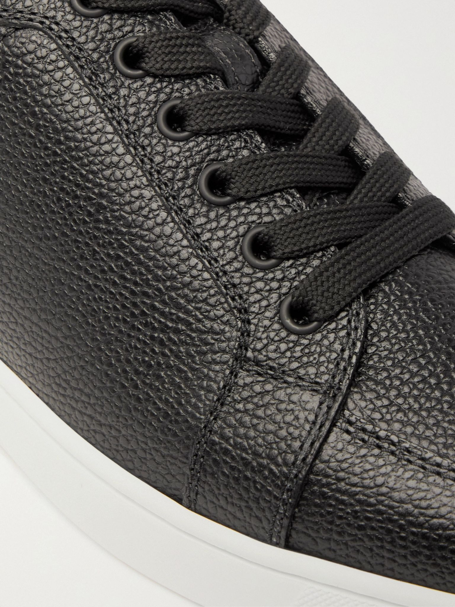 Rantulow Full-Grain Leather Sneakers Black - 5