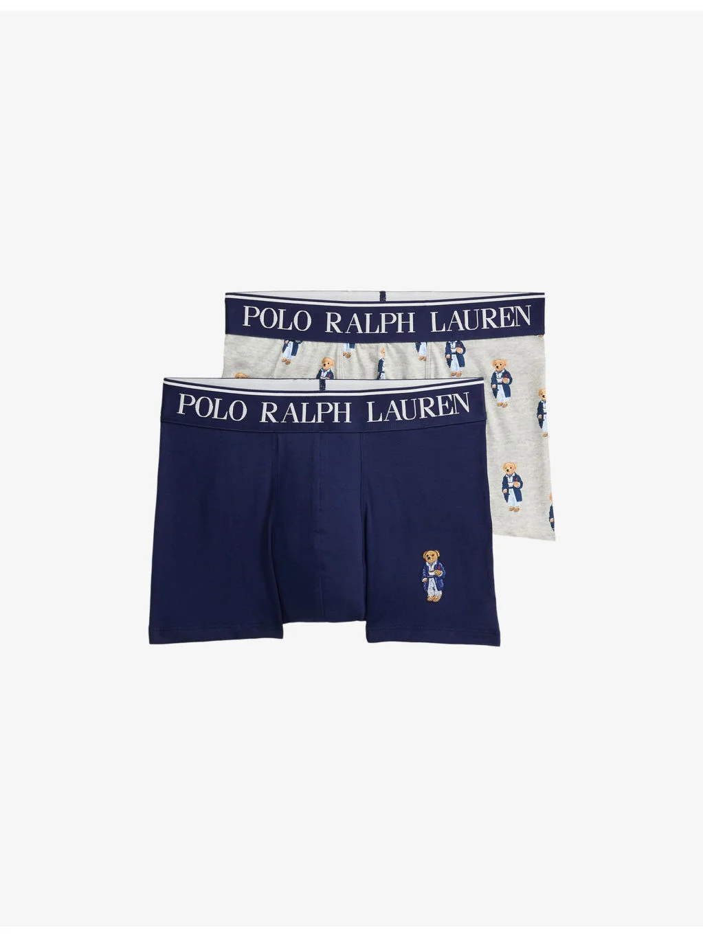 Branded Pack of Two Stretch-Cotton Trunks - 1