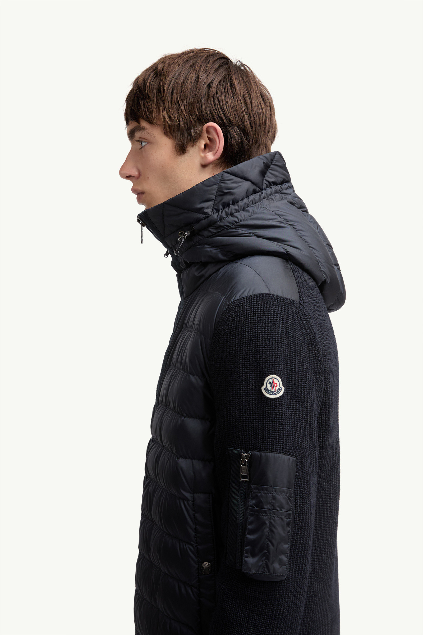 Padded Zip-Up Cardigan - 4