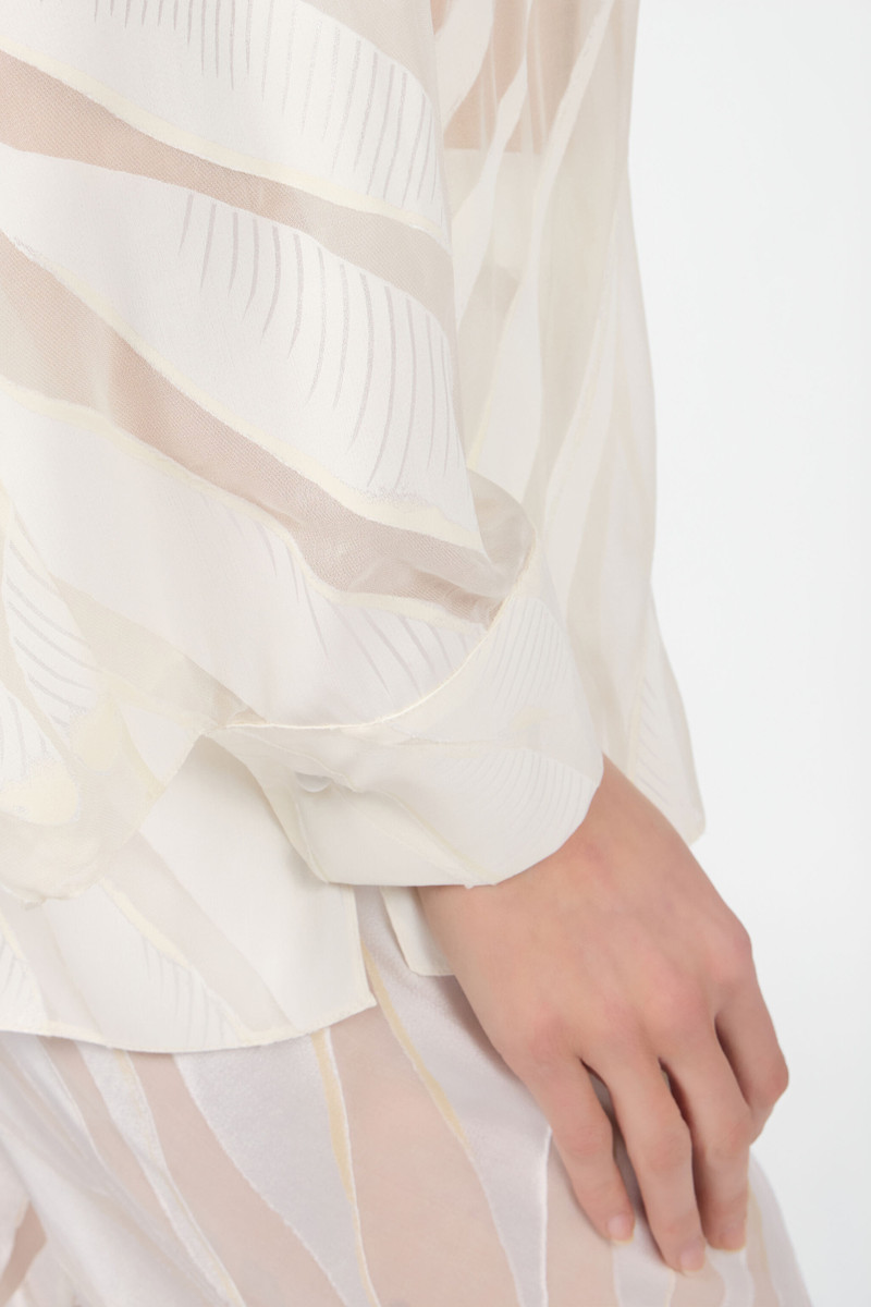 Shirt With Ray Devoré Print 6