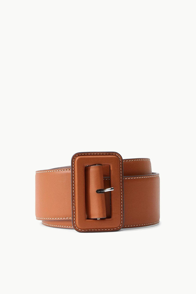 STAUD WIDE WAIST BELT TAN 1