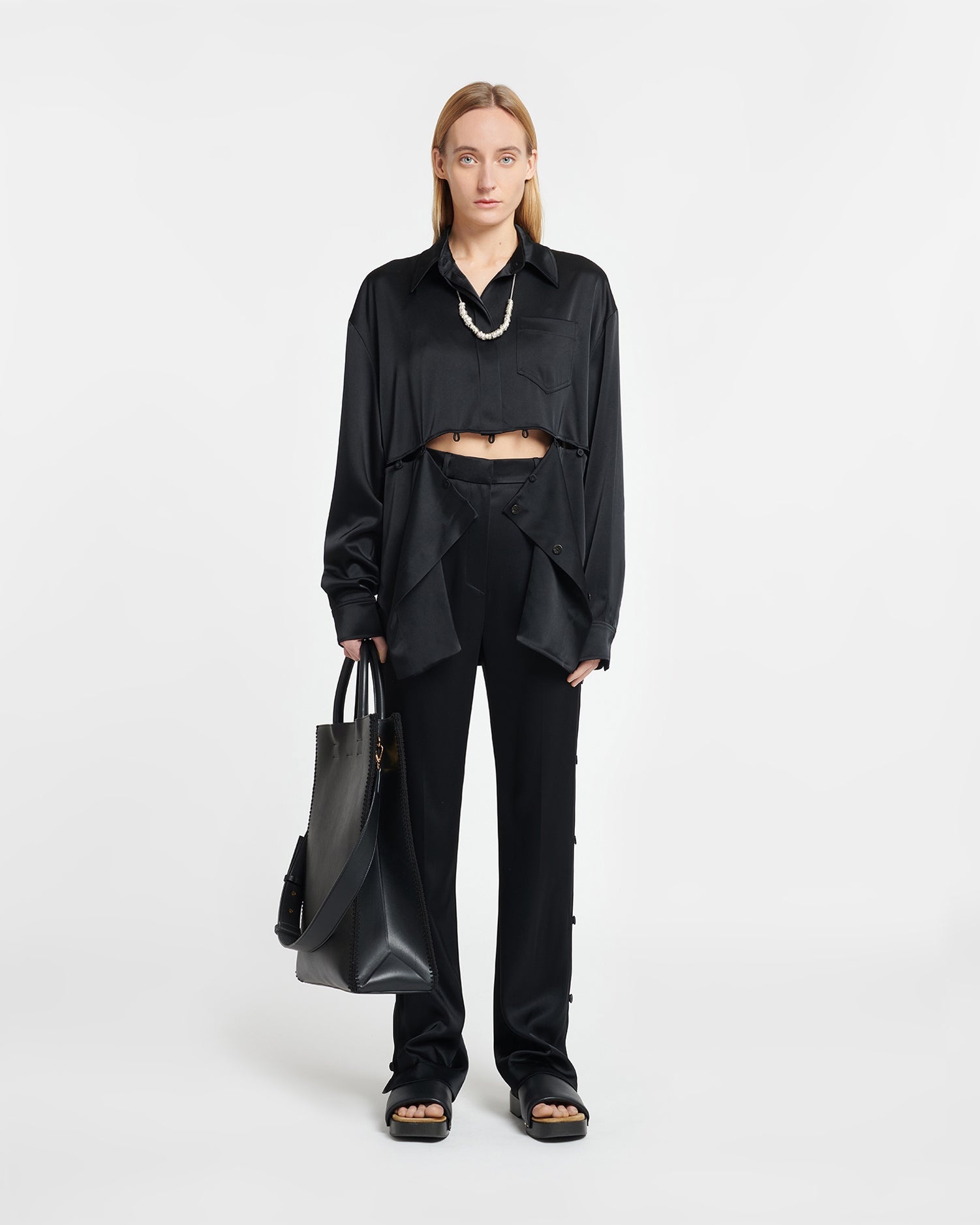【送料&関税込】Nanushka Felina Slip Satin Pants Nanushka Felina Slip Satin Pants - Beige | Garmentory