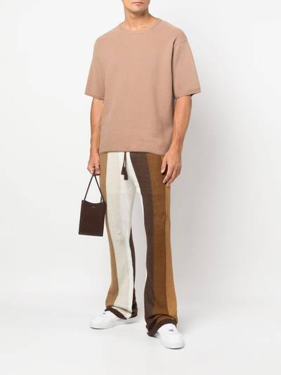 AMIRI colour-block knitted track pants outlook