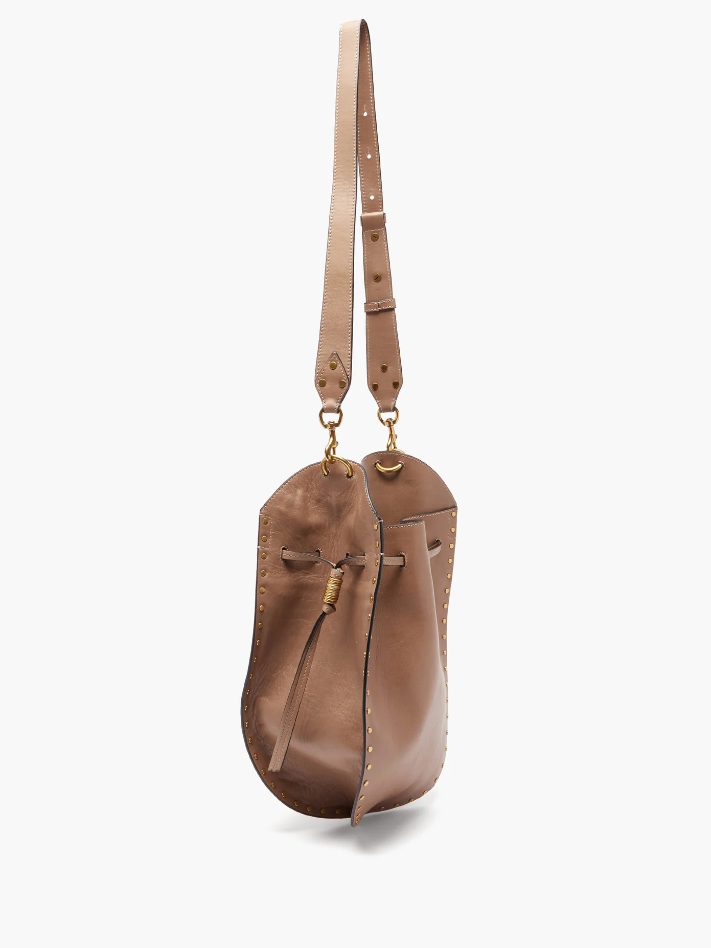 Taj small studded suede bucket bag - 4