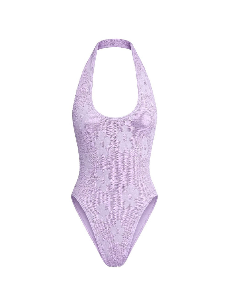 textured floral swimsuit 1