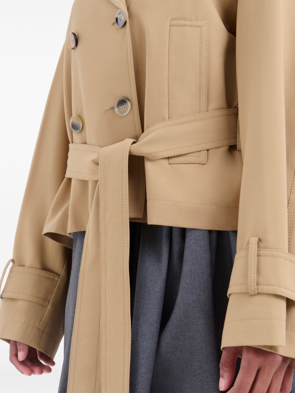 double-breasted trench jacket - 6