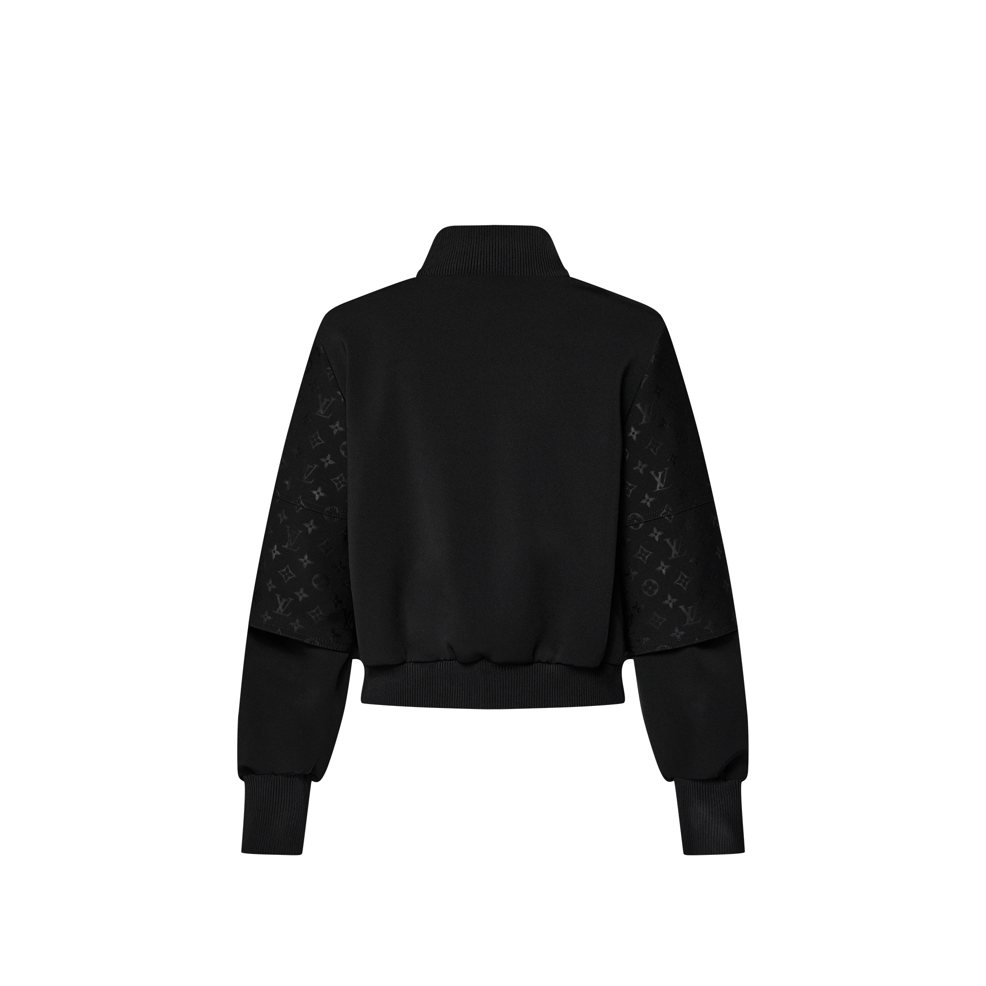 Embossed Monogram Zip-Up Jacket - 3