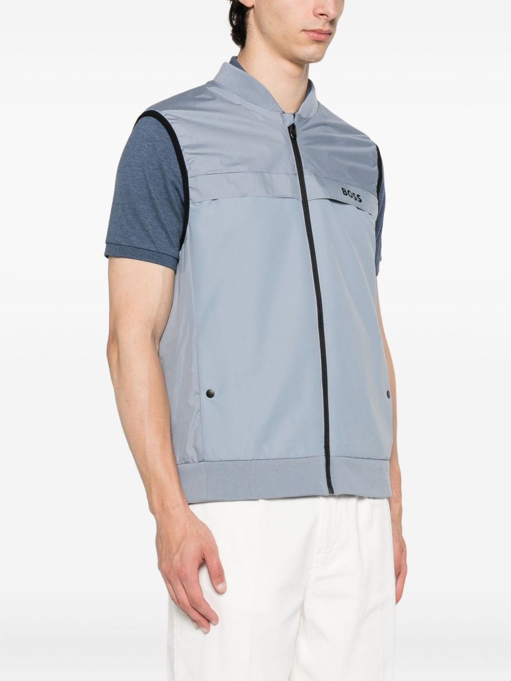 Gridlyte zip-front sleeveless gilet - 3