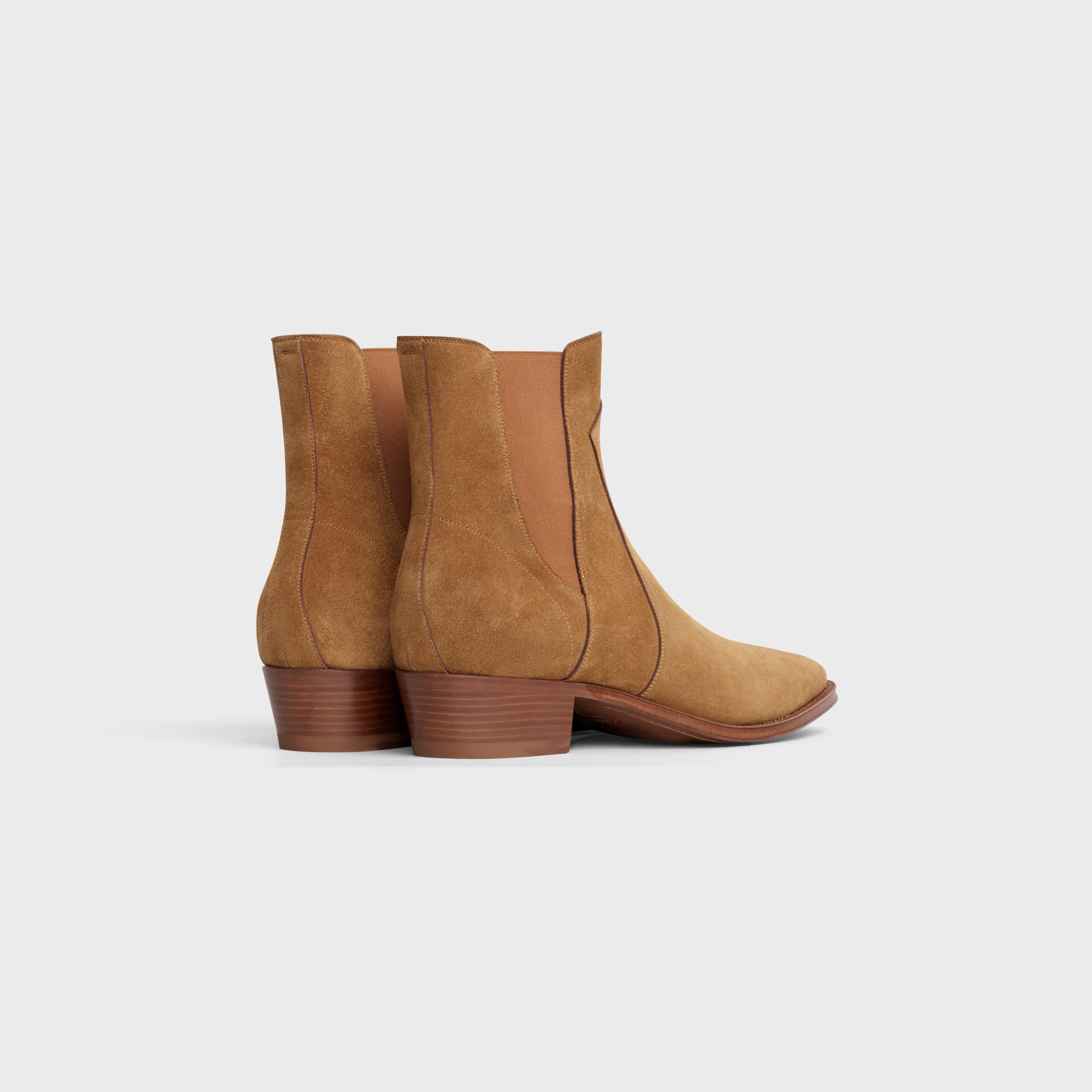 CELINE CAMARGUE Western chelsea boot in Suede Calfskin - 3