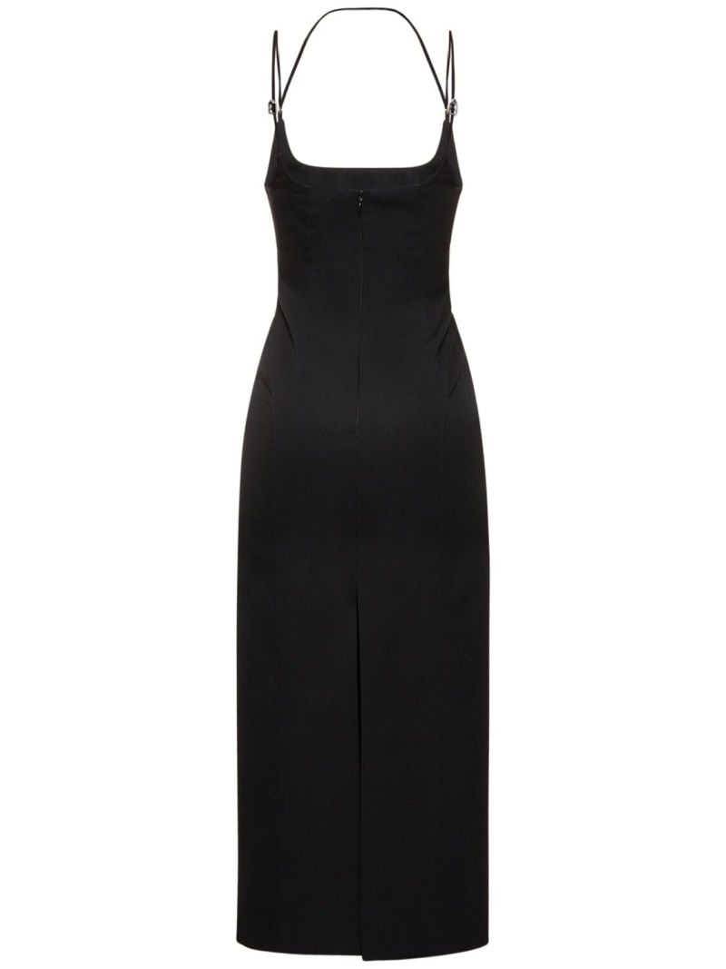 Gabardine midi dress - 5