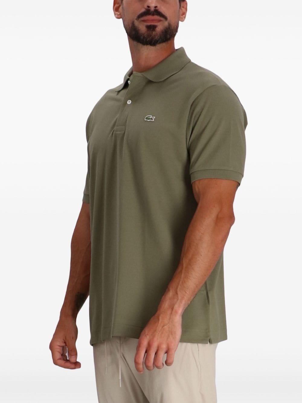 logo-embroidered polo shirt - 3
