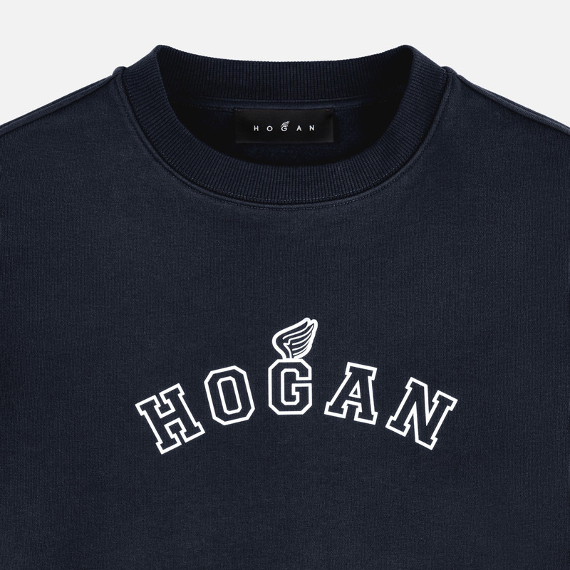 Round-neck sweatshirt in cotton 6