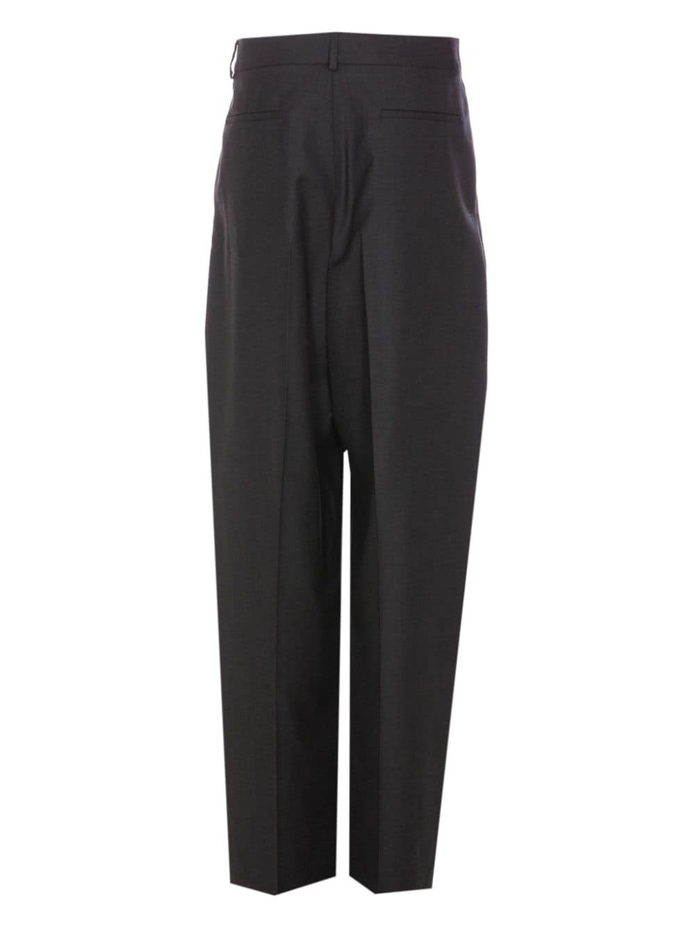 virgin-wool tapered trousers - 2
