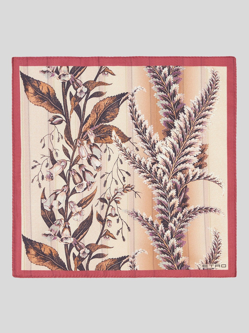 PRINTED SILK POCKET SQUARE 1