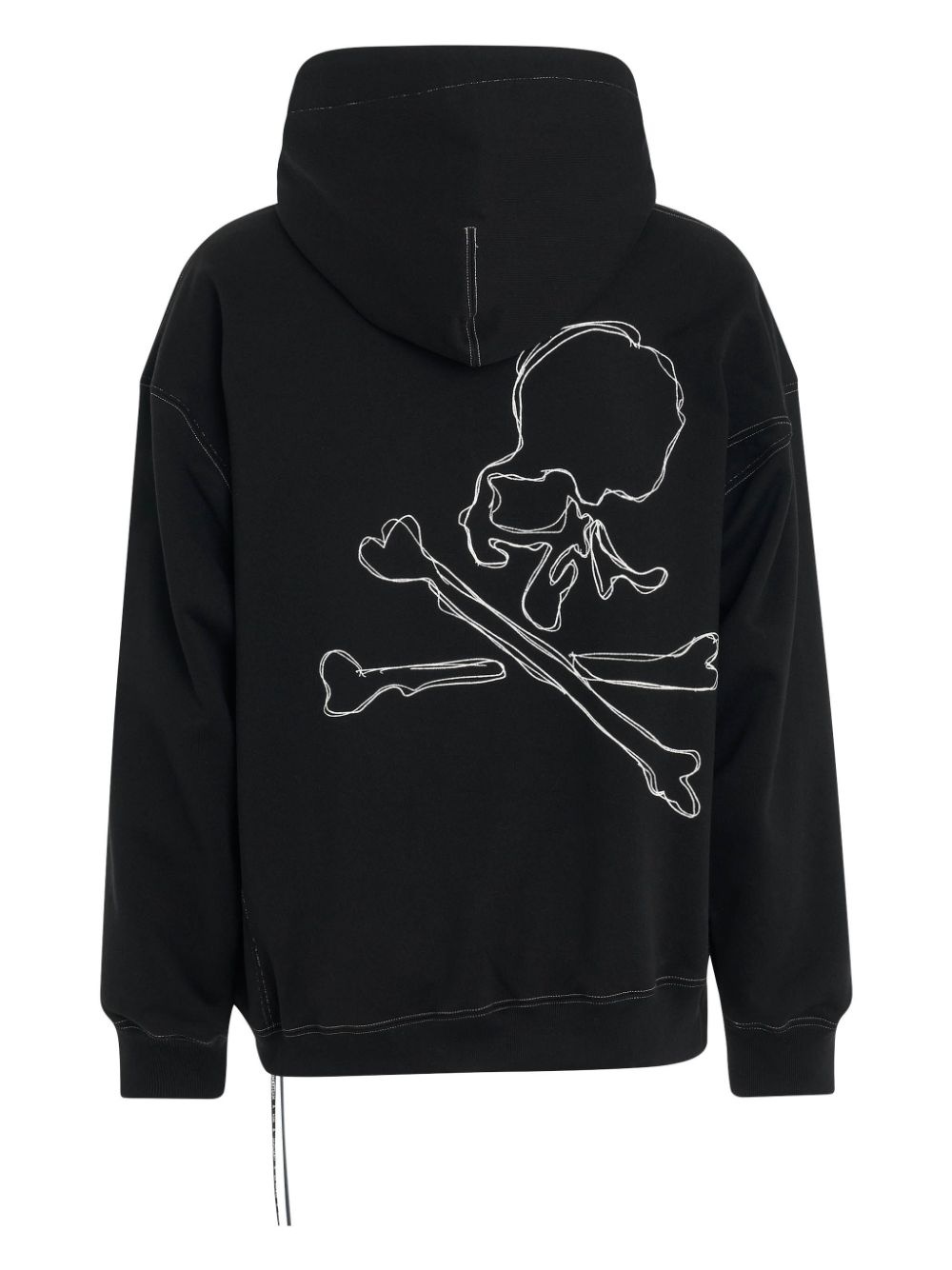 printed cotton hoodie - 2
