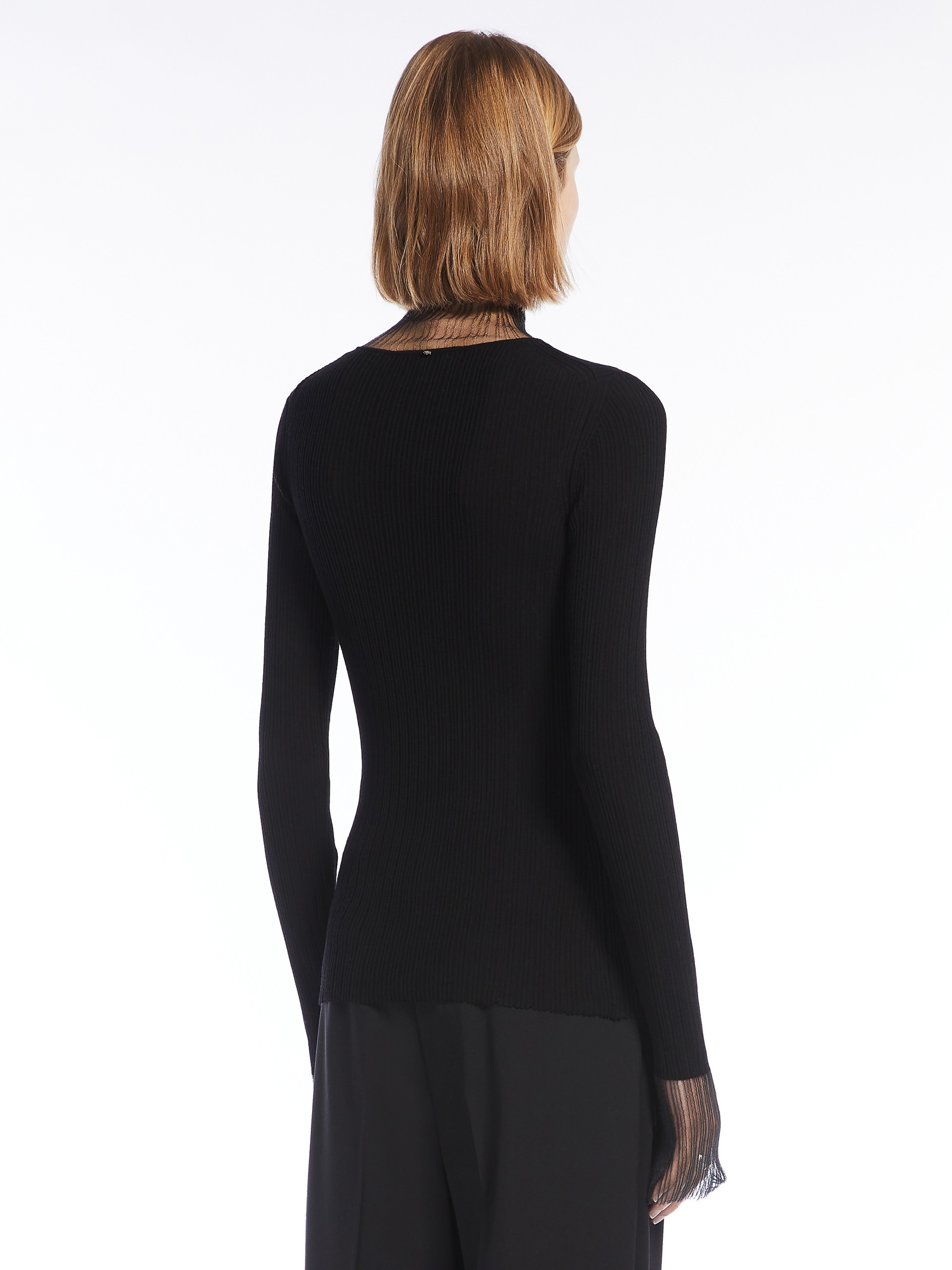 DERRIS Directional rib mock-polo-neck sweater - 4