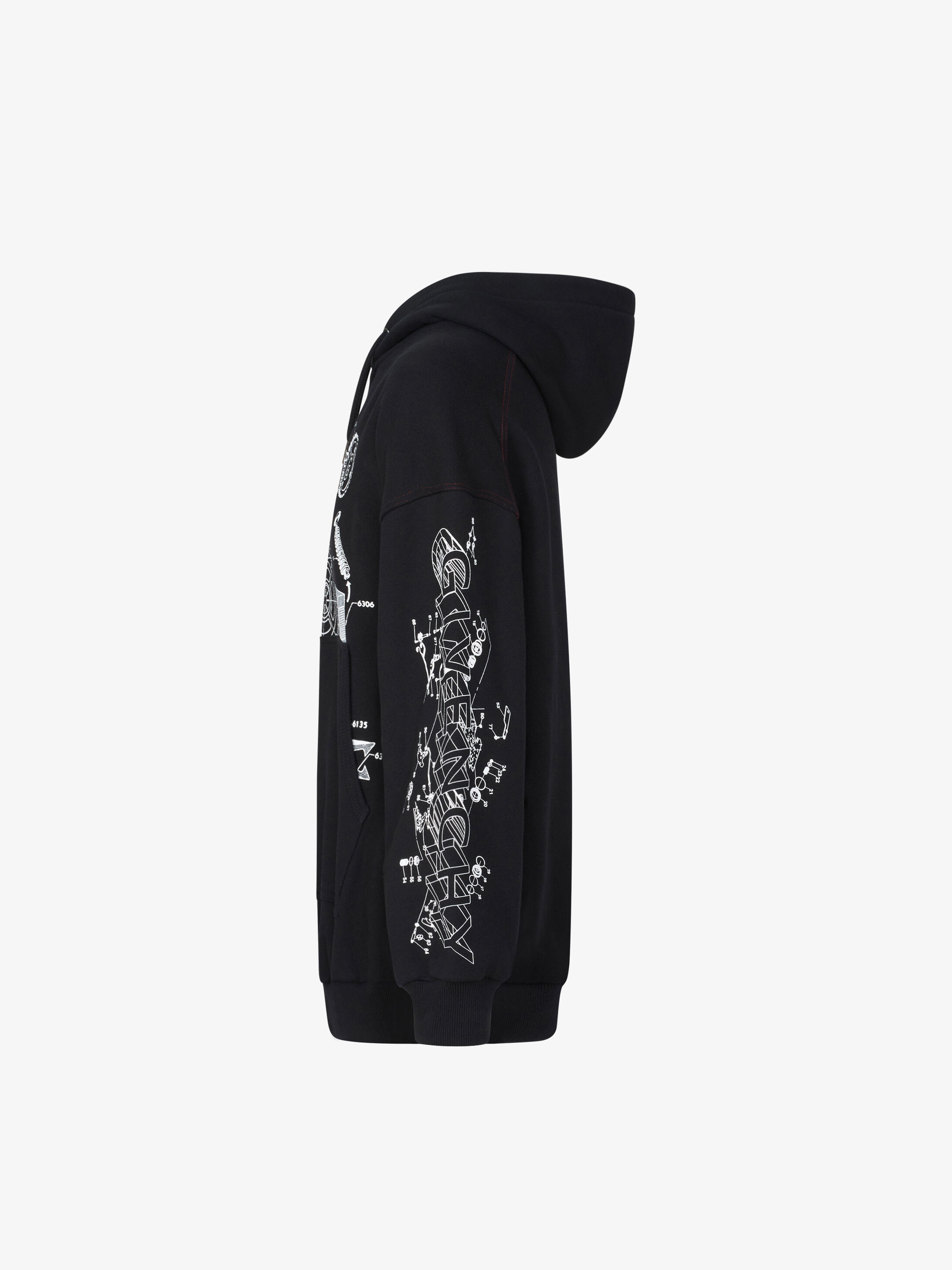 GIVENCHY Schematics oversized hoodie - 2