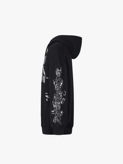 Givenchy GIVENCHY Schematics oversized hoodie outlook