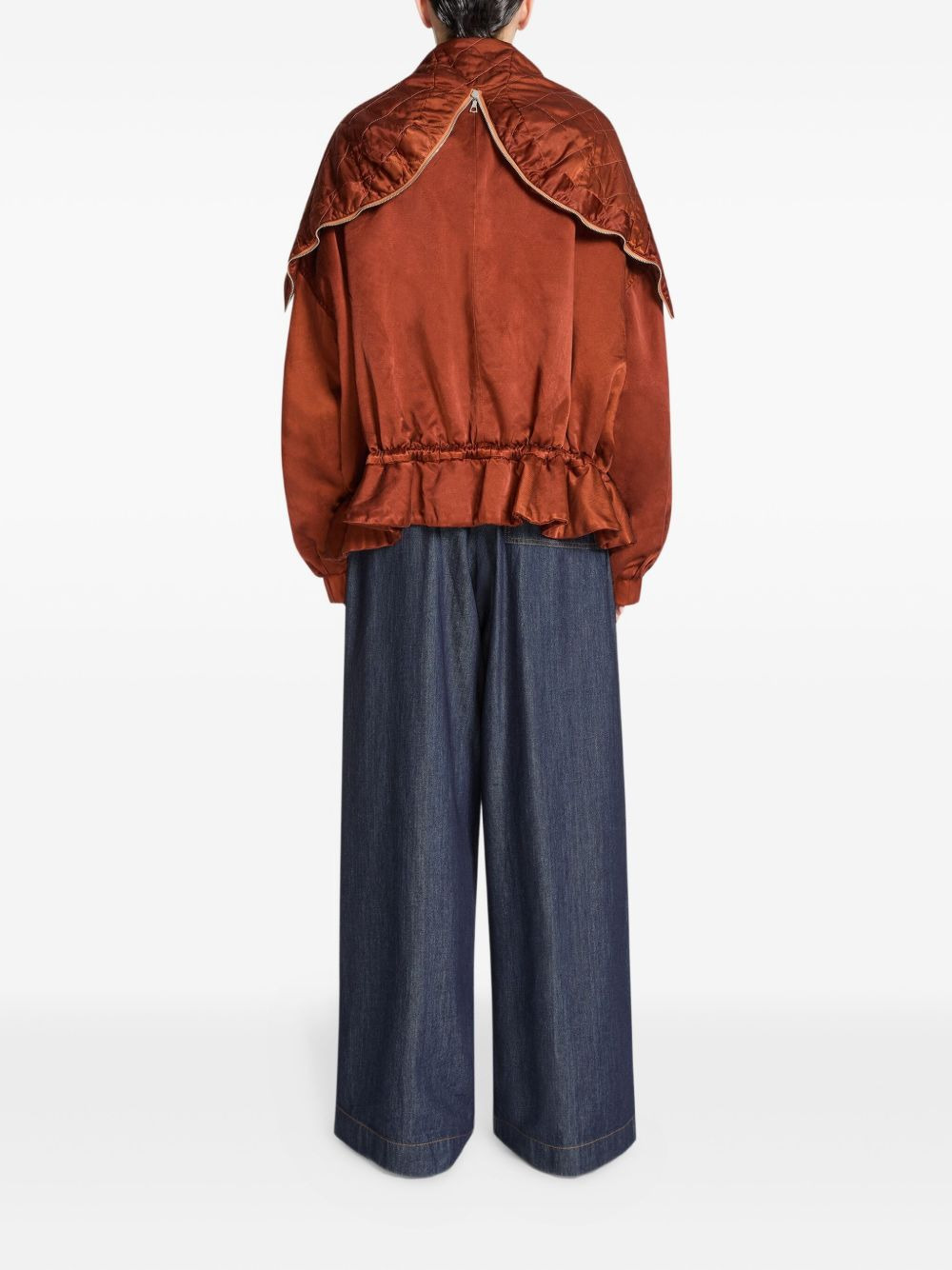 quilted ruffled jacket - 4