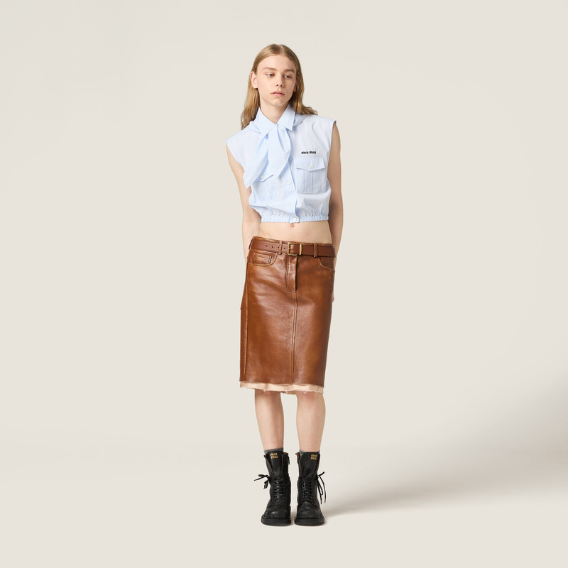 Miu Miu Poplin top outlook