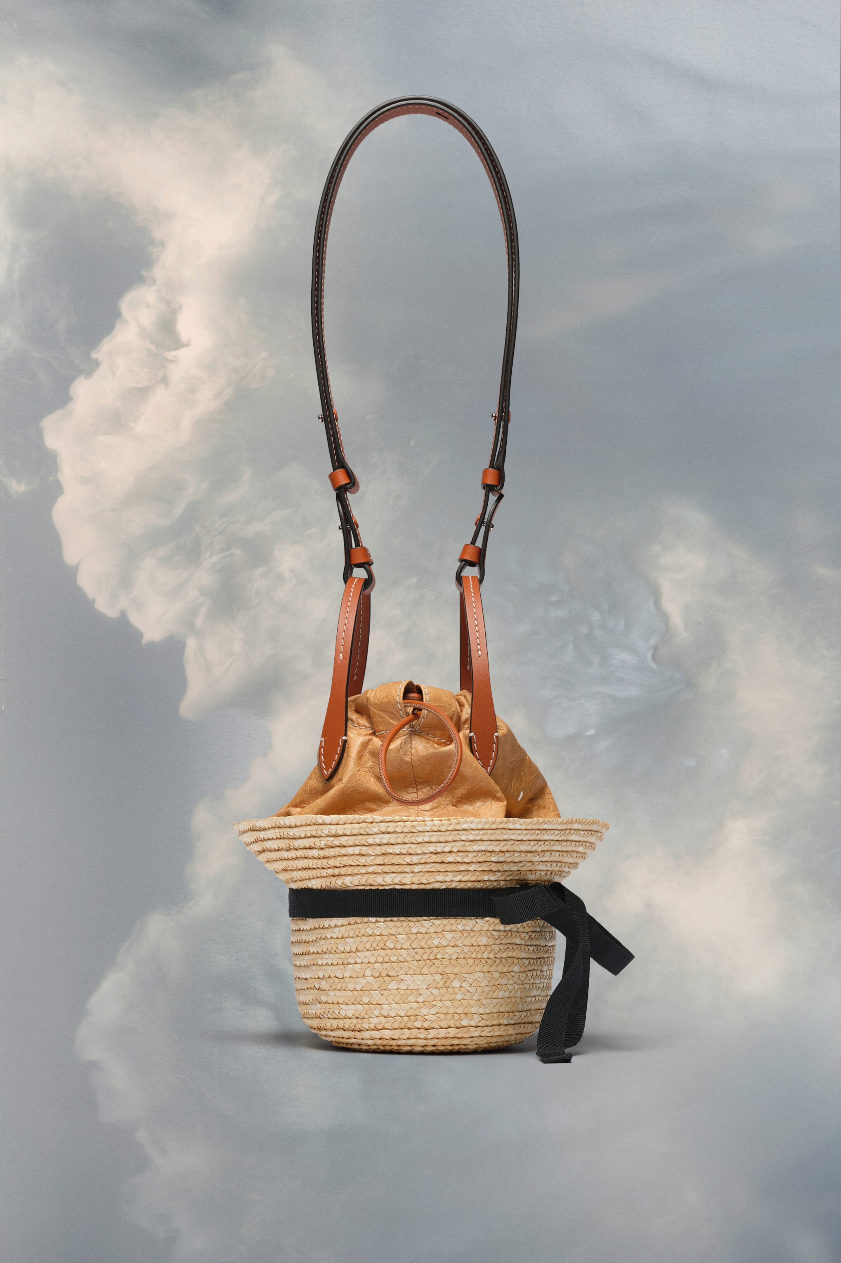 Straw hat bucket bag - 2