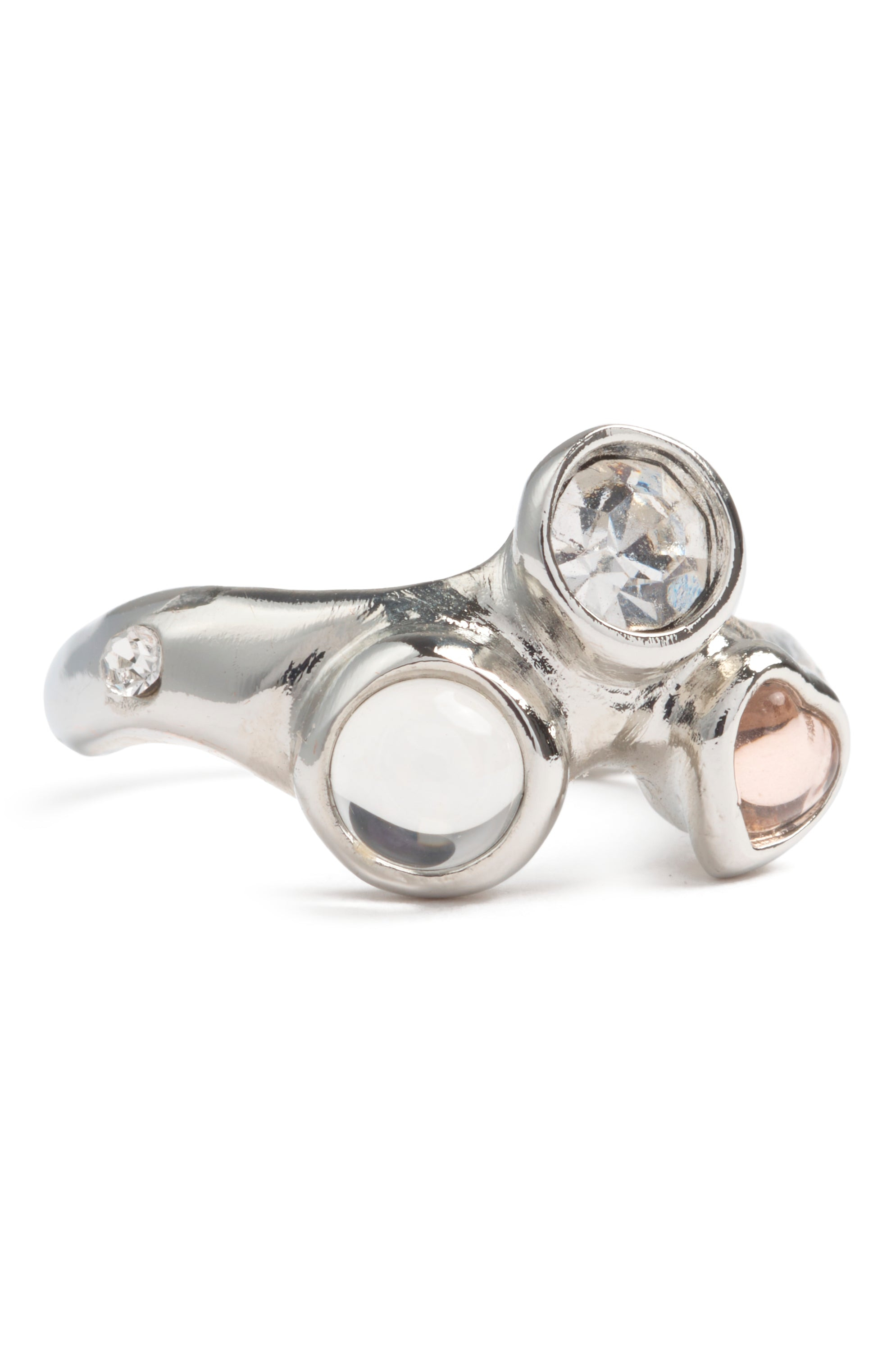 SILVER CLEAR FLORENCE RING - 3