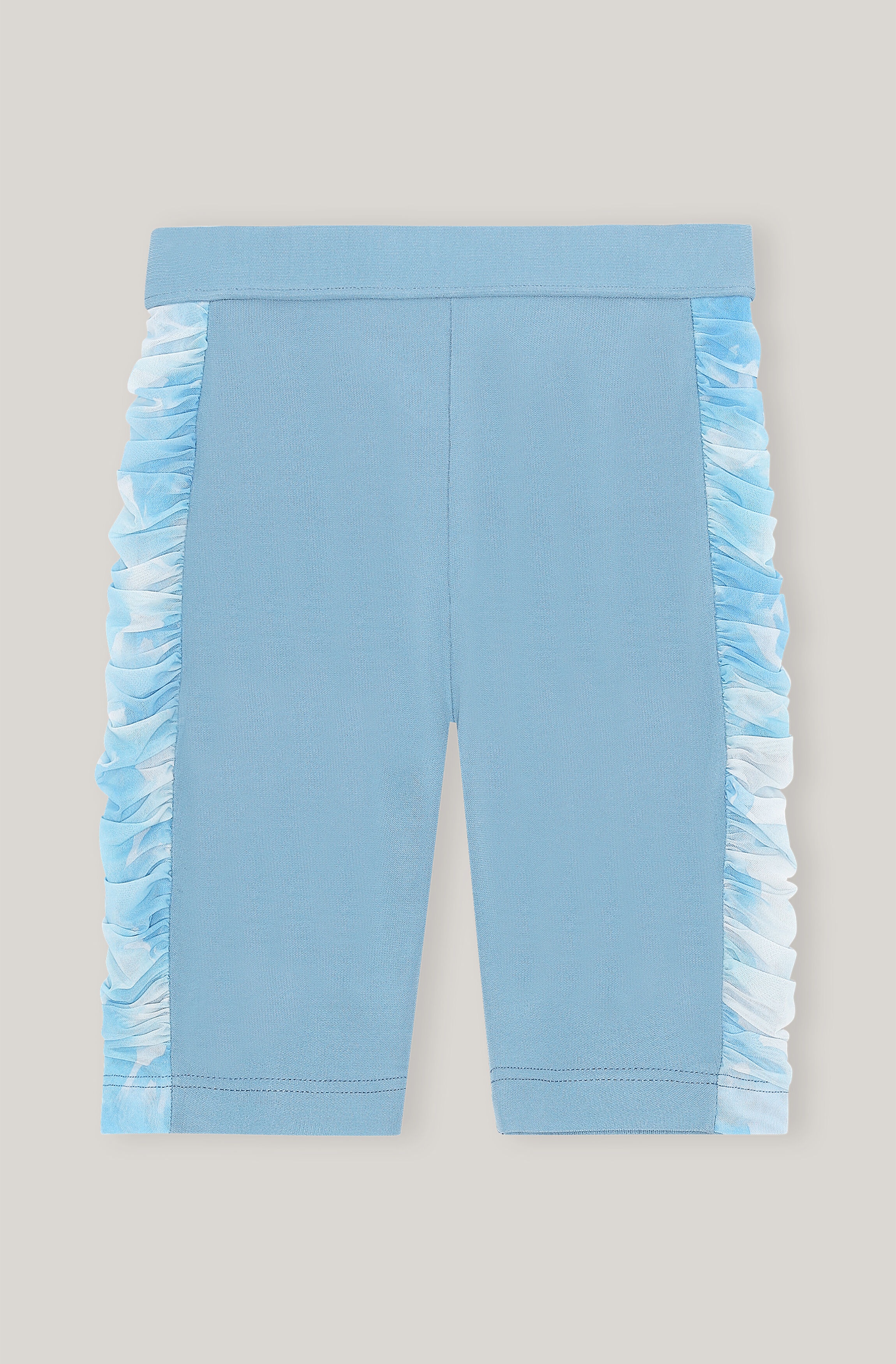 RUCHED JERSEY PATCHWORK SHORTS - 1