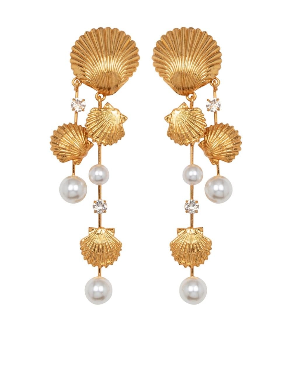 Mariel pearl-detailing earrings - 1