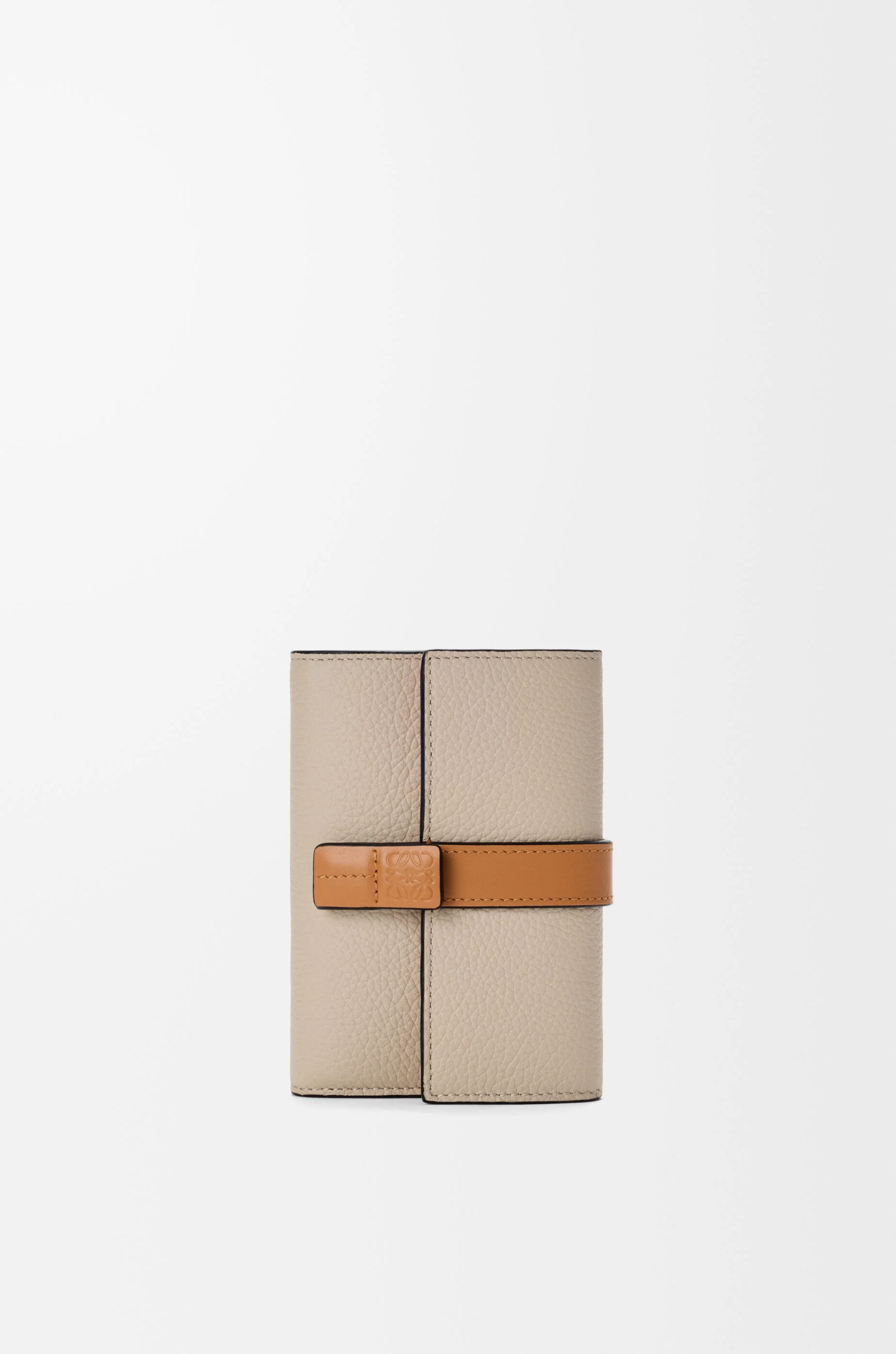 Small vertical wallet in soft grained calfskin - 1