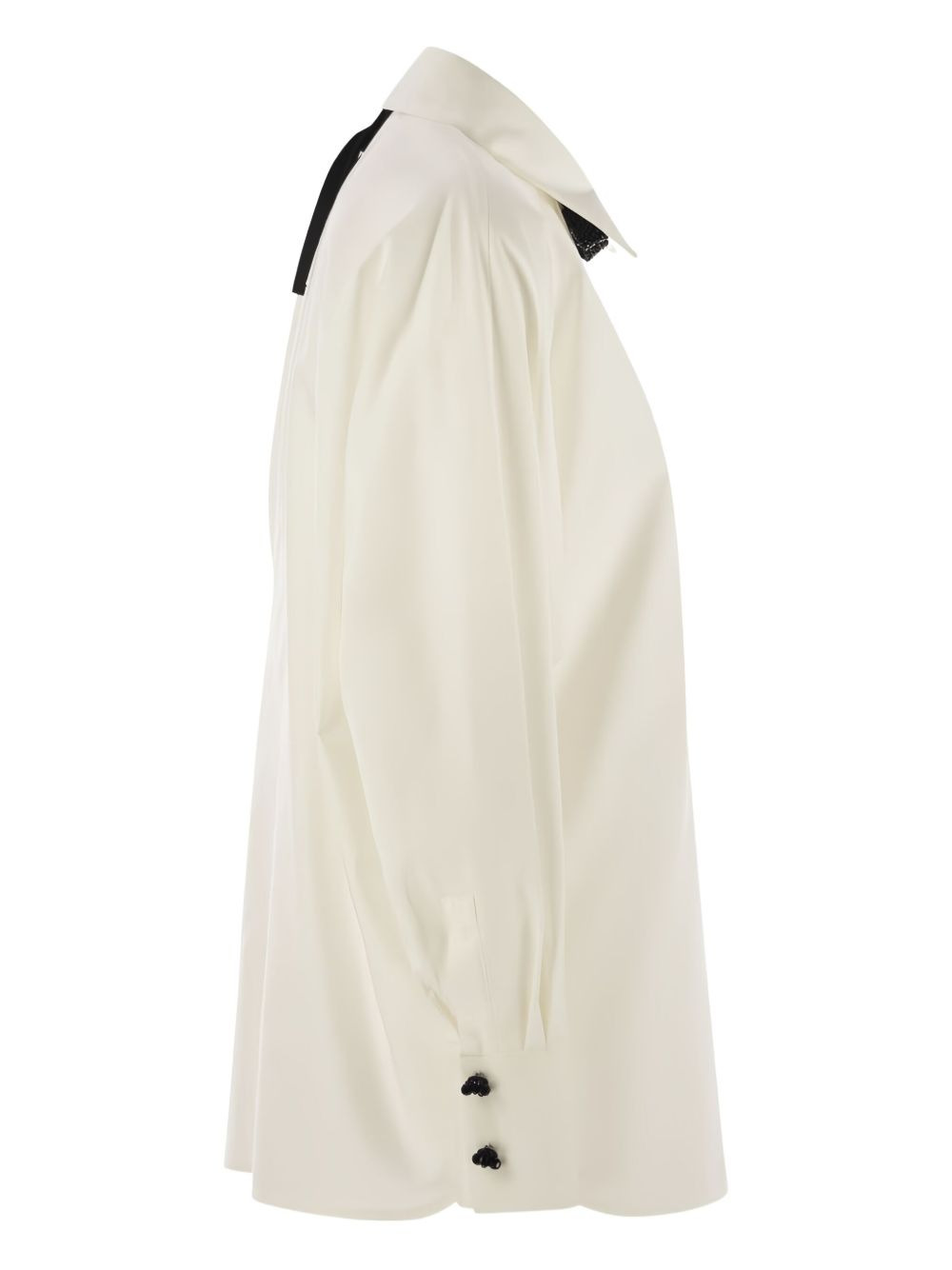 bow-embellishment shirt - 3