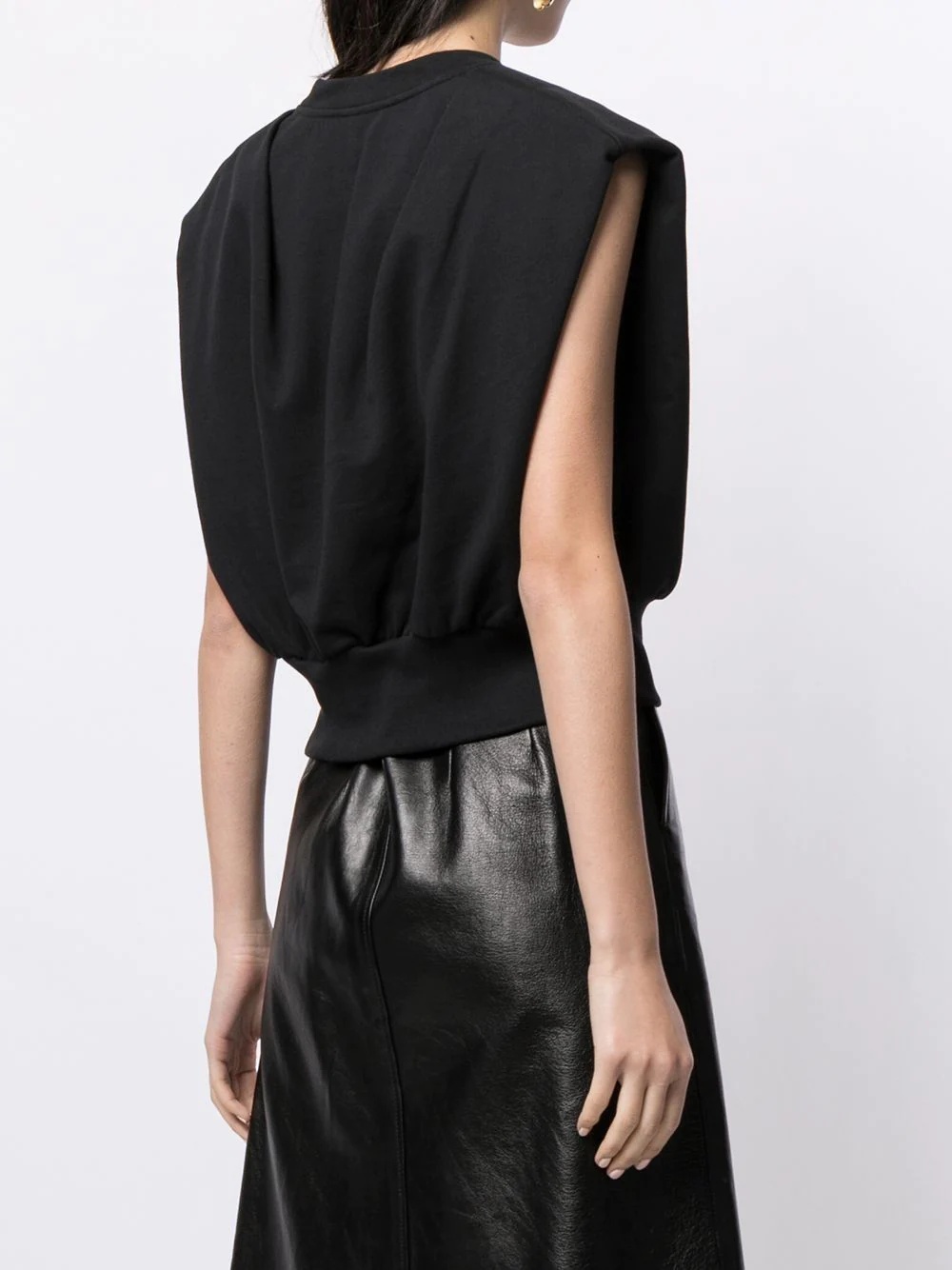 split-neck sleeveless top - 4