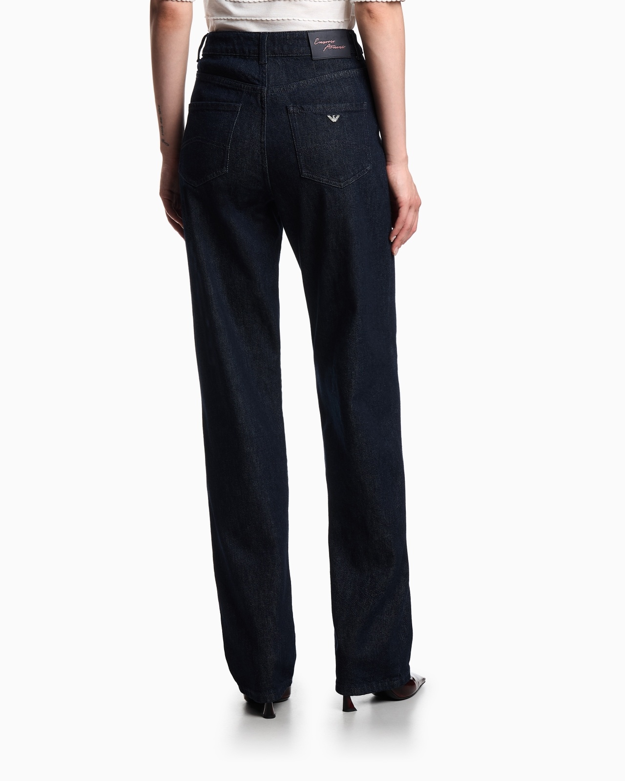 J4B MID/HIGH-RISE STRAIGHT-LEG JEANS IN 11.5-OZ DENIM - 3