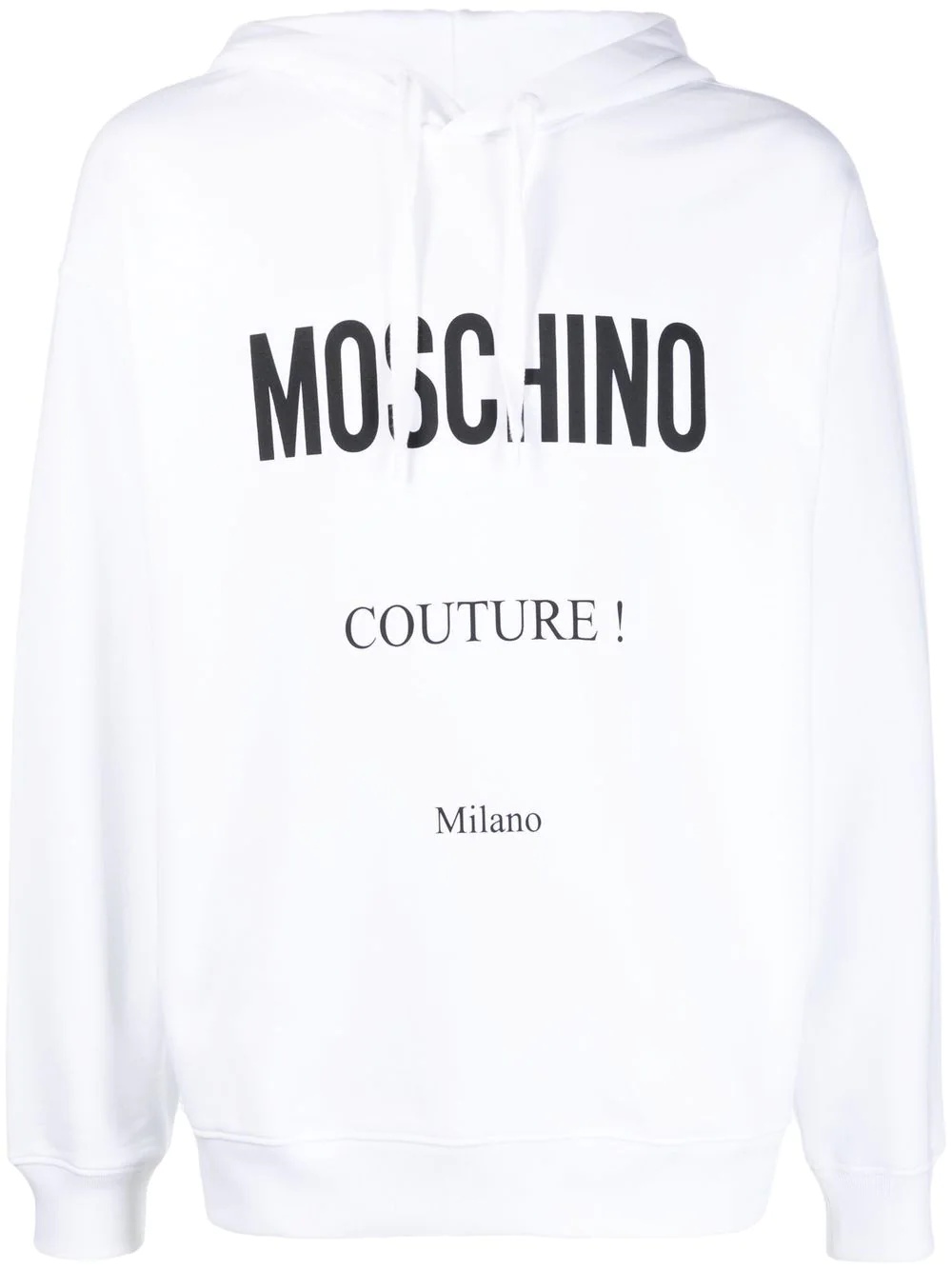 logo-print cotton hoodie - 1