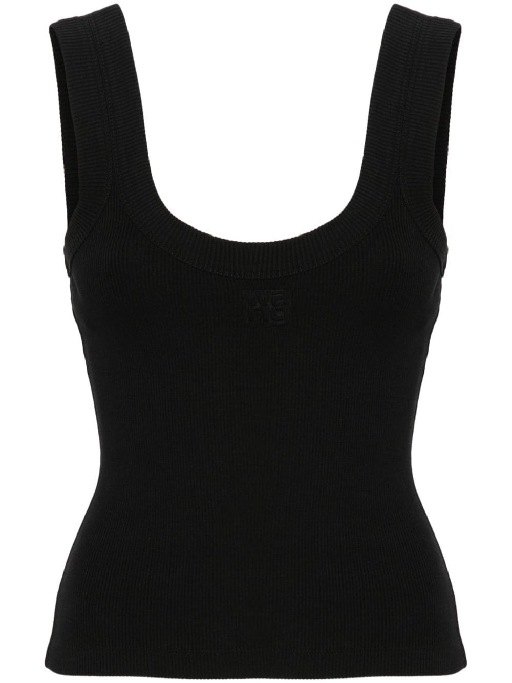 embossed-logo tank top - 1